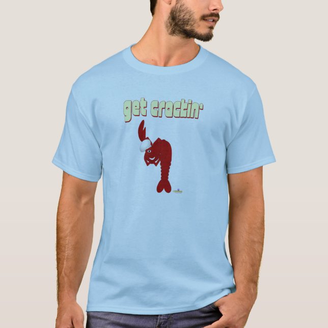 Red Lobster Chef Get Crackin' Tee Shirt (Framsida)
