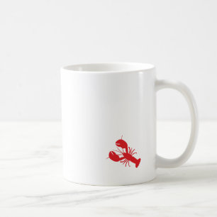 Red Lobster Coastal Modern Beach Travel Roligt Kaffemugg
