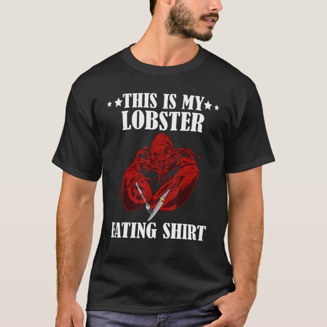 Red Lobster Knivar Fork Kräftor Lobster Ea T Shirt (Framsida)