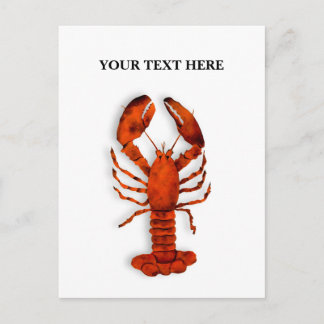 Red Lobster Postcard Helg Vykort