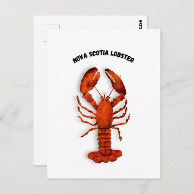 Red Lobster Postcard Vykort (Fram/baksida)
