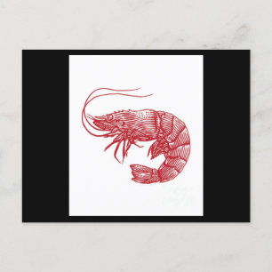 Red Lobster räkor Vykort