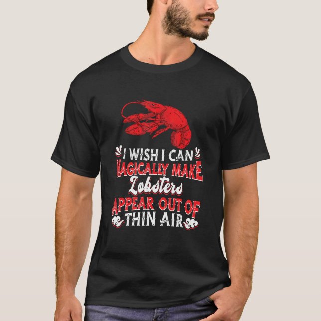 Red Lobster Seafood Crustacean Magic Lobster T Shirt (Framsida)