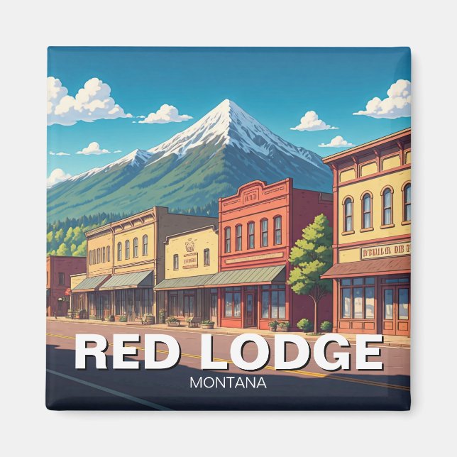 Red Lodge Montana Magnet (Framsidan)