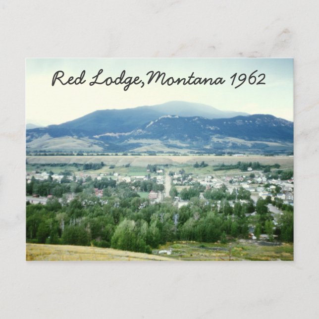 Red Lodge Montana Postcards Vykort (Framsida)