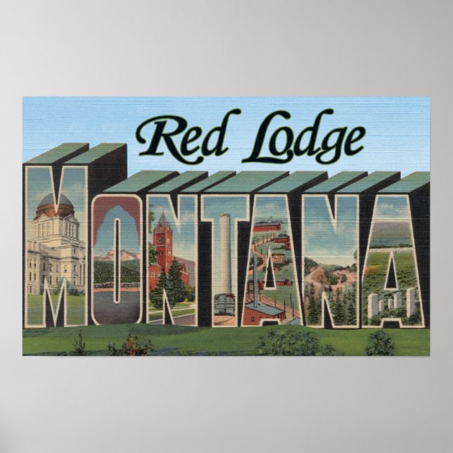 Red Lodge, Montana Poster (Framsidan)