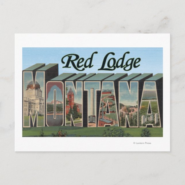 Red Lodge, Montana Vykort (Framsida)