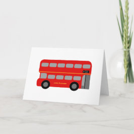Red London Buss Kort