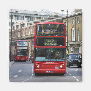 Red London Buss Magnet