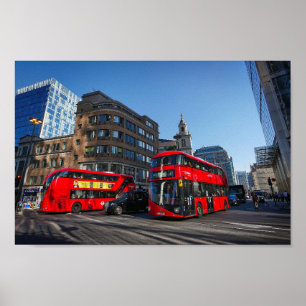 Red London Buss Poster