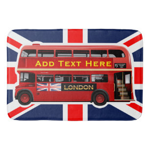 Red London Buss Thed Badrumsmatta