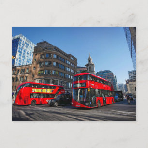 Red London Buss Vykort