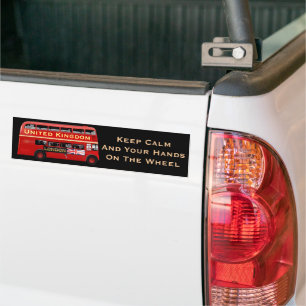 Red London Dubbla Decker Buss Bildekal