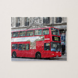 Red London Dubbla Decker Buss, England Pussel