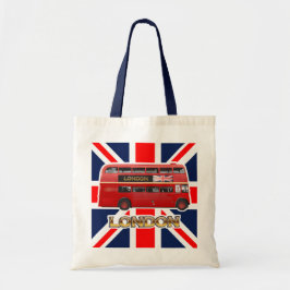 Red London Dubbla Decker Buss Tygkasse