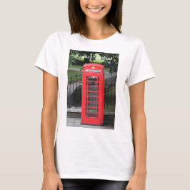 Red London Telefon Booth på Dam-skjortan Tee Shirt
