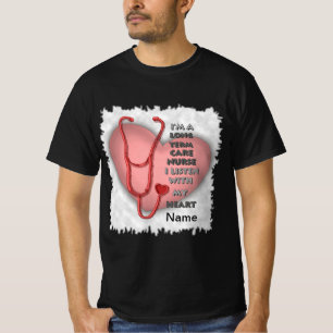 Red Long Term Care Nurse T Shirt