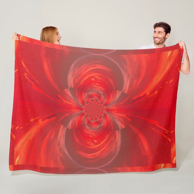 Red Lotus Fleece Blanket (På plats)