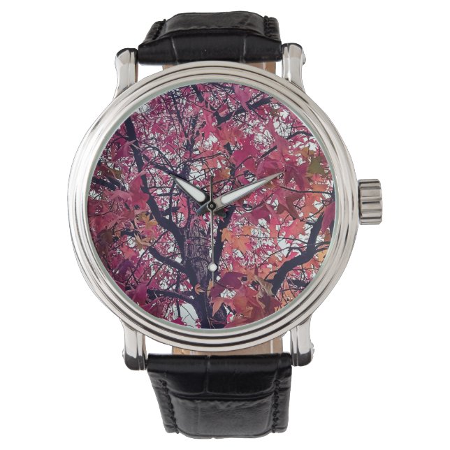 Red löv armbandsur (Framsida)