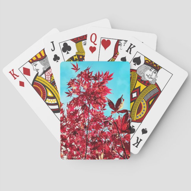 Red löv casinokort (Baksidan)