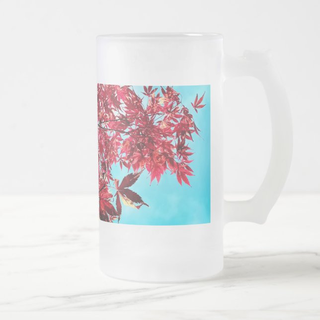 Red löv frostat ölglas (Höger)