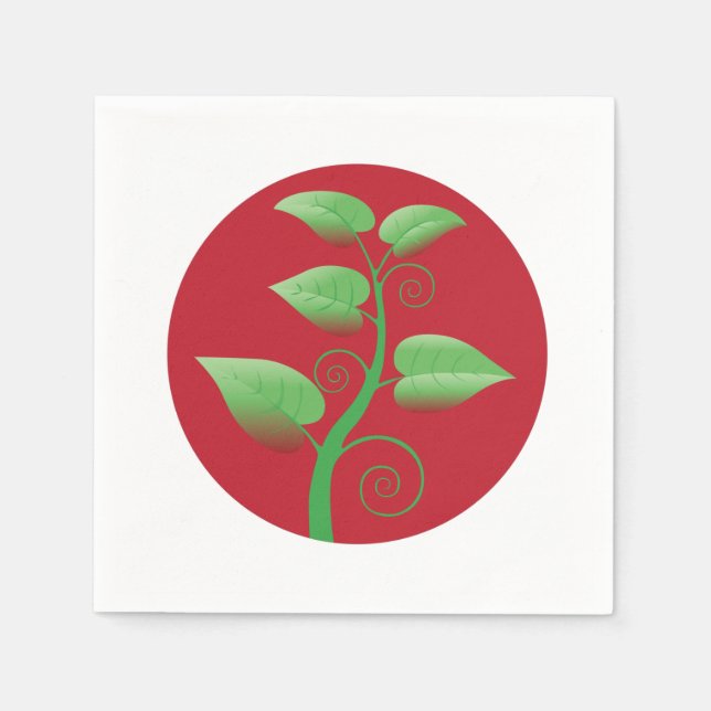 Red Löv Pappersservett (Framsidan)