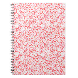 Red Love Hearts – Valentine Collection Anteckningsbok