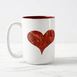 Red Love Mug Två-Tonad Mugg