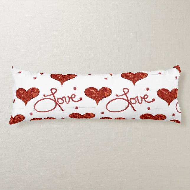 Red Love Pillow Kroppskudde (Framsidan)