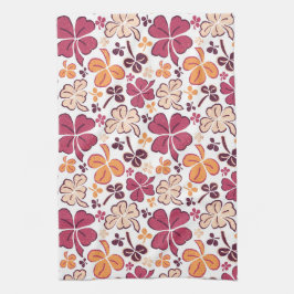 Red Lucky Shamrock Klöver St. Patrick's Day Kitche Kökshandduk