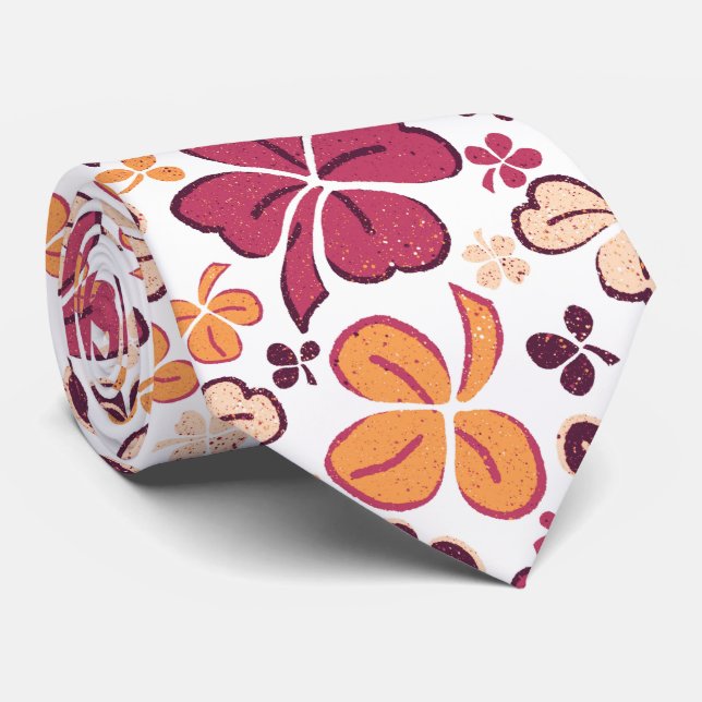 Red Lucky Shamrocks Klöver St. Patrick's Day Slips (Rullad)