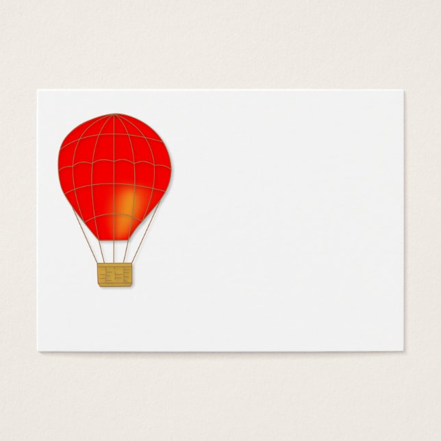 Red luft ballong visitkort (Framsidan)
