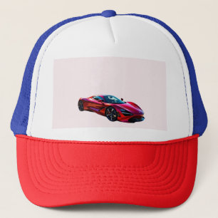 Red Luxury Sports Car - Modern supercar-design Keps