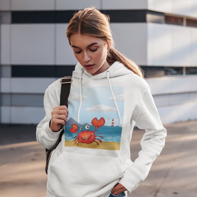 Red Lycklig Crab på en bondfågel T Shirt (Skapare uppladdad)