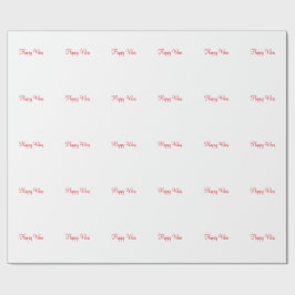 Red lycklig vibes helgdag enkel minimal kalligrafi presentpapper