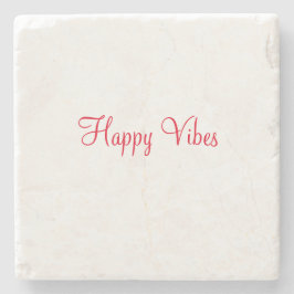 Red lycklig vibes helgdag enkel minimal kalligrafi stenunderlägg