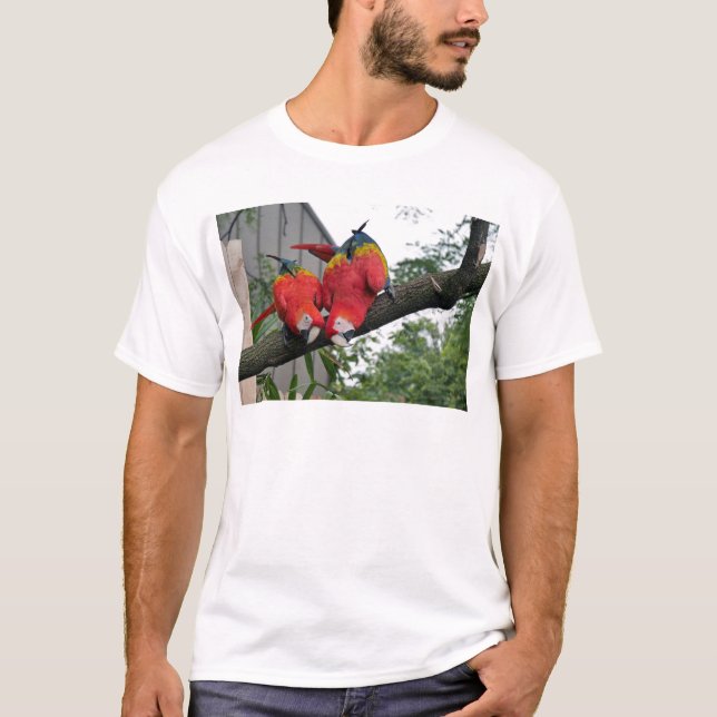 Red Macaws 1.JPG T-shirt (Framsida)