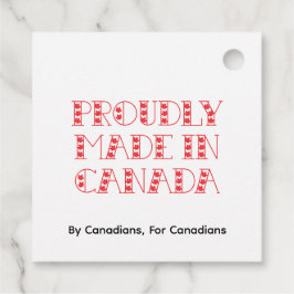 Red Made in Canada Gåvor Etiketter