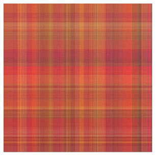 Red Madras Plaid Rand Print Mönster Tyg