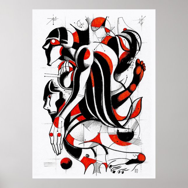 Red magician bläck poster (Framsidan)