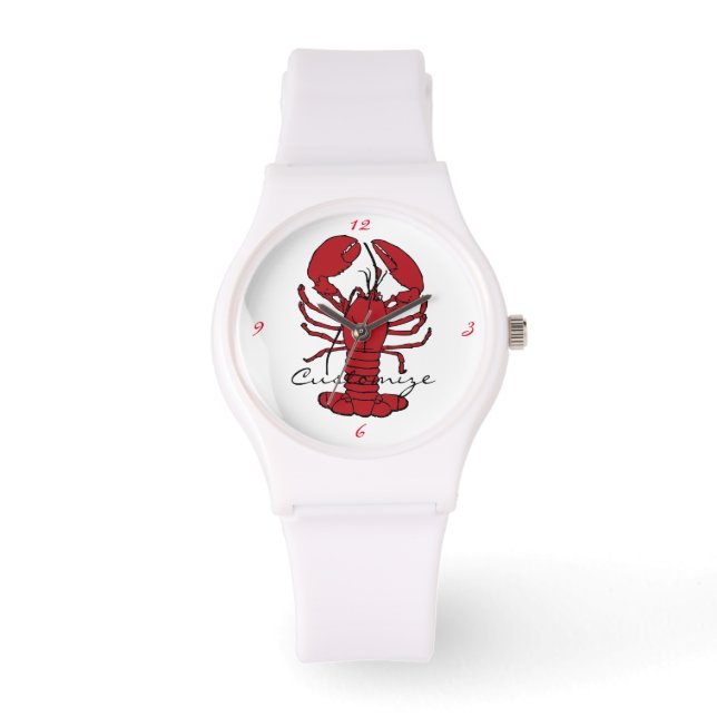 Red Maine Lobster Thunder_Cove Armbandsur (Framsida)