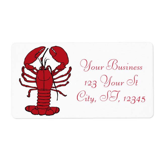 Red Maine Lobster Thunder_Cove Fraktsedel (Framsidan)