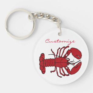 Red Maine Lobster Thunder_Cove Keychain