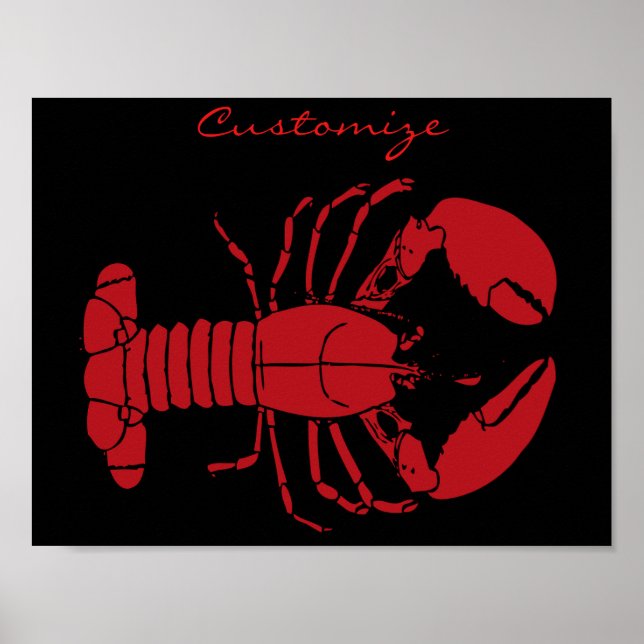 Red Maine Lobster Thunder_Cove Poster (Framsidan)