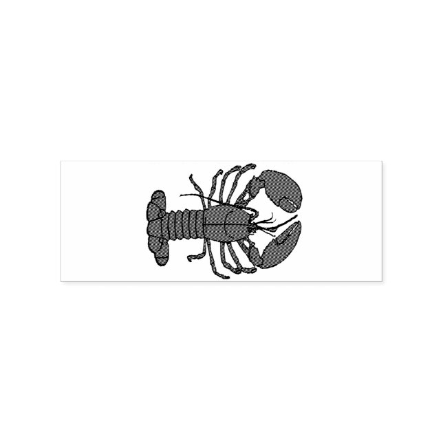 Red Maine Lobster Thunder_Cove Stämpel (Tryck)