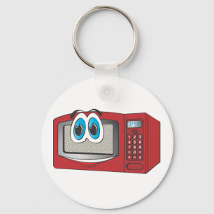 Red Male Microwave-Tecknad Nyckelring