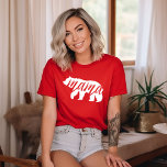 Red Mamma Bear T Shirt<br><div class="desc">Anpassningsbar tryckt kläder med trendig Mamma Björgrafik. Besök vår butik för att få matchande utformning av Baby Bear. Klicka på Anpassa om du vill anpassa designen med egen text och bilder. Välj mellan många skjortor stilar och färg.</div>
