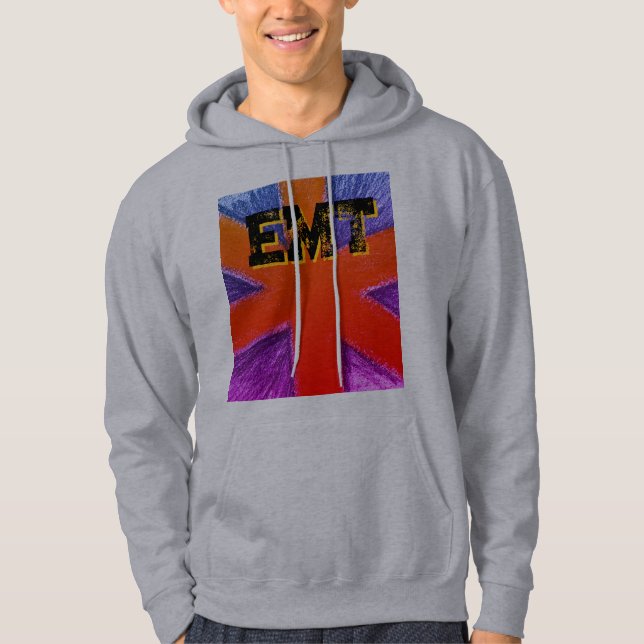Red Manar EMT Hoodie (Framsida)