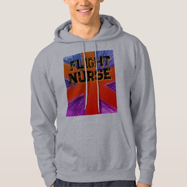 Red Manar tårflight Nurse Hoodie (Framsida)