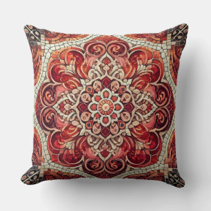 Red Mandala: A Mosaic of Passion and Harmony Kudde